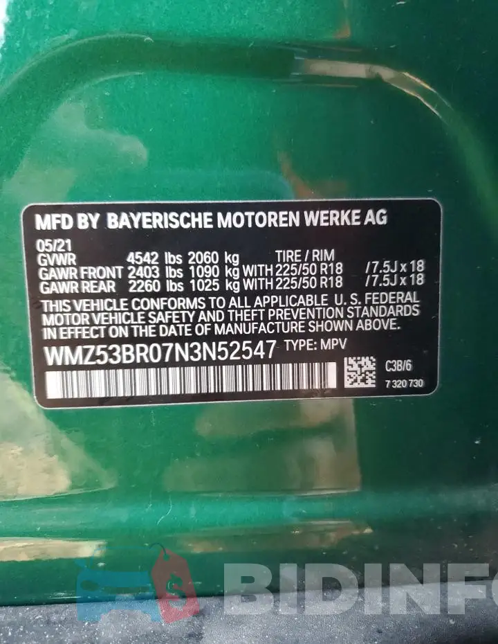 WMZ53BR07N3N52547 Photo# 13