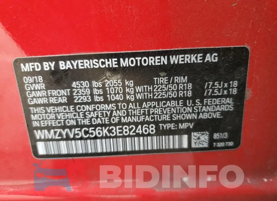 WMZYV5C56K3E82468 Photo# 12