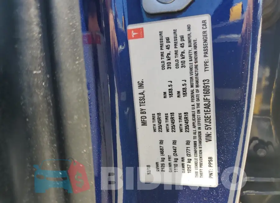 5YJ3E1EA8JF160913 Photo# 13