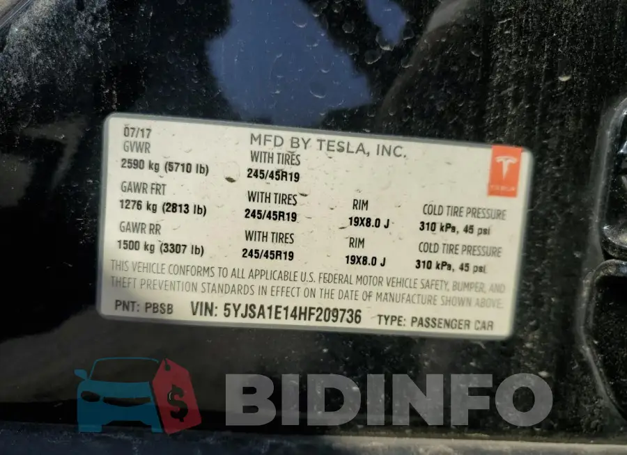 5YJSA1E14HF209736 Photo# 12