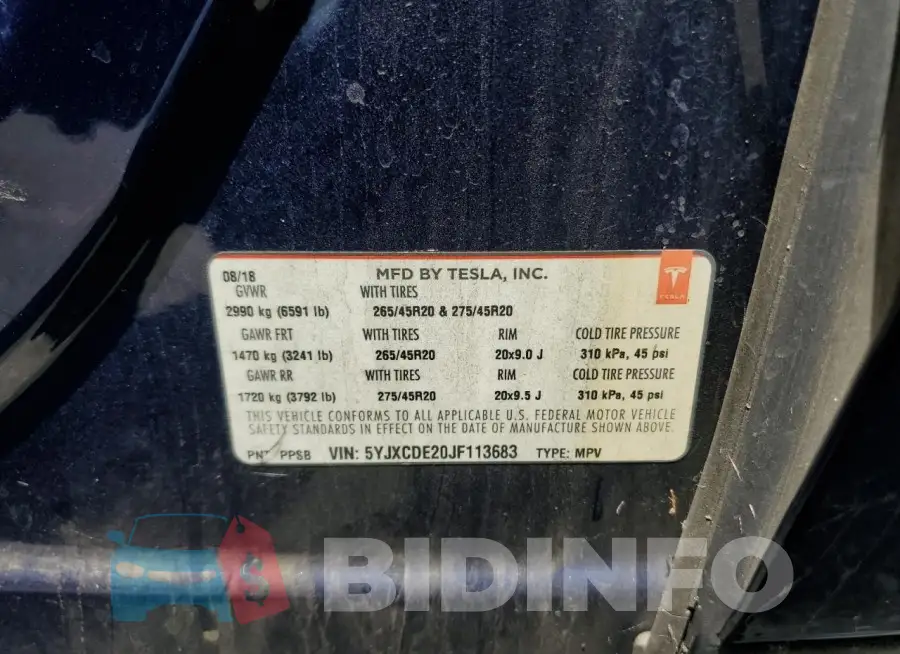 5YJXCDE20JF113683 Photo# 12