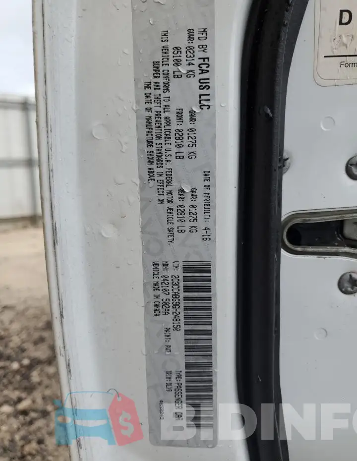 2C3CCABG9GH248150 Photo# 12