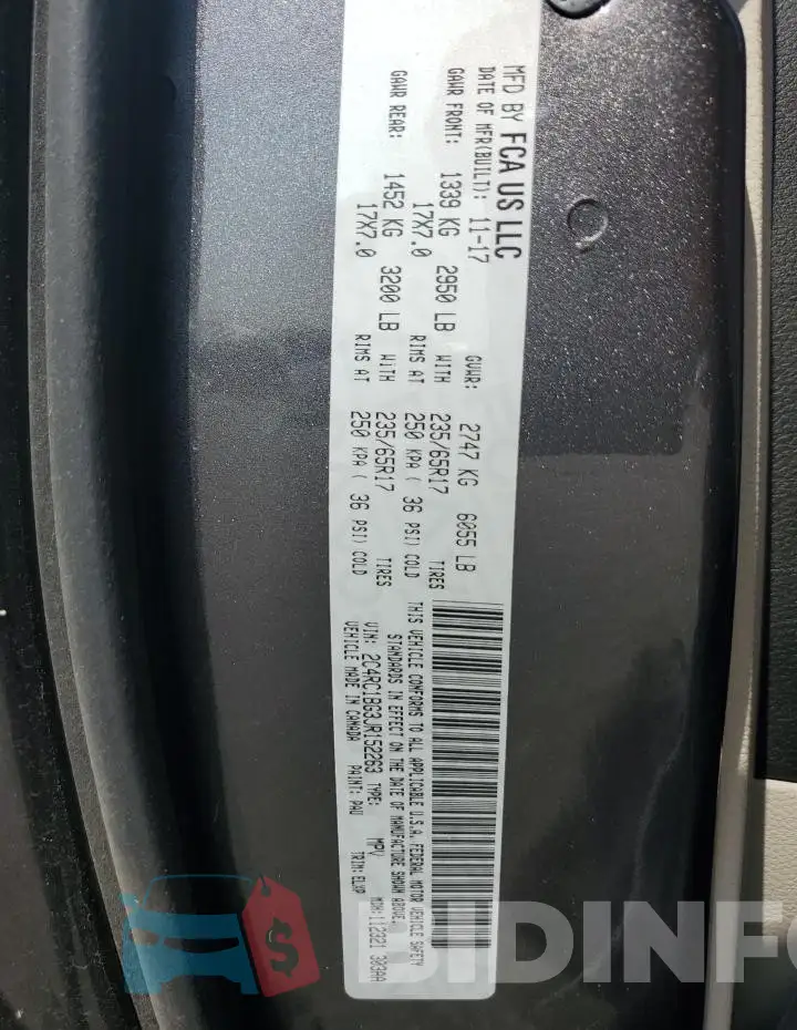 2C4RC1BG3JR152263 Photo# 13