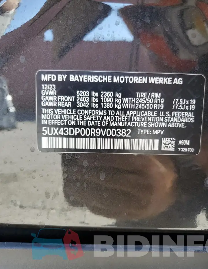 5UX43DP00R9V00382 Photo# 13