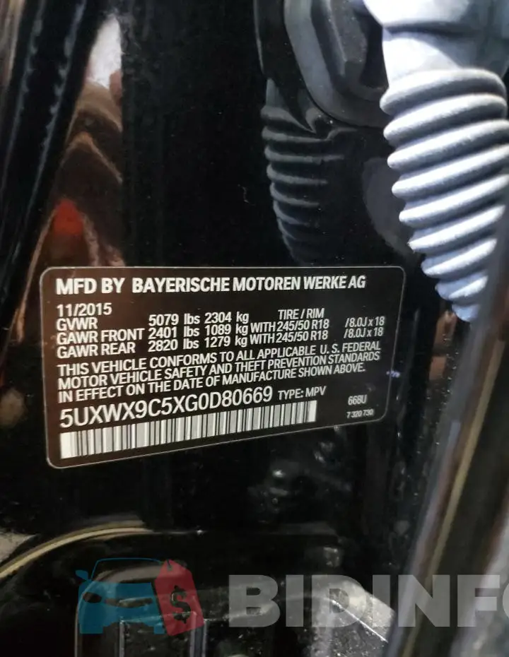5UXWX9C5XG0D80669 Photo# 13