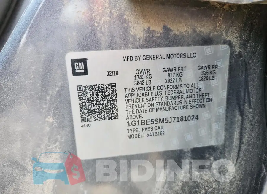 1G1BE5SM5J7181024 Photo# 13