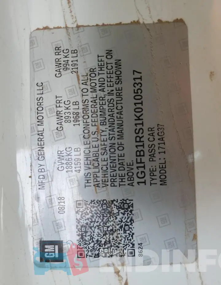 1G1FB1RS1K0105317 Photo# 12