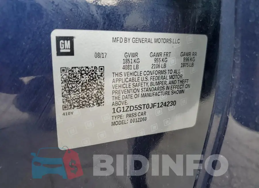 1G1ZD5ST0JF124230 Photo# 12