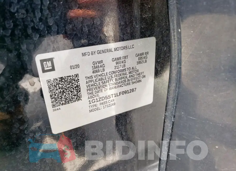 1G1ZD5ST1LF091287 Photo# 12