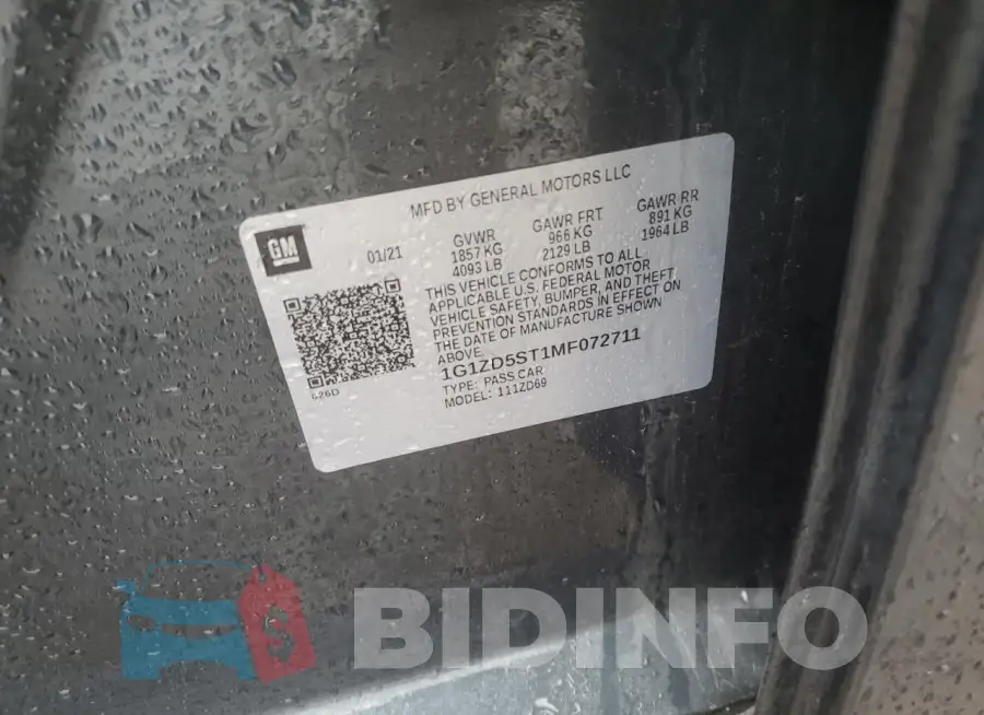 1G1ZD5ST1MF072711 Photo# 12