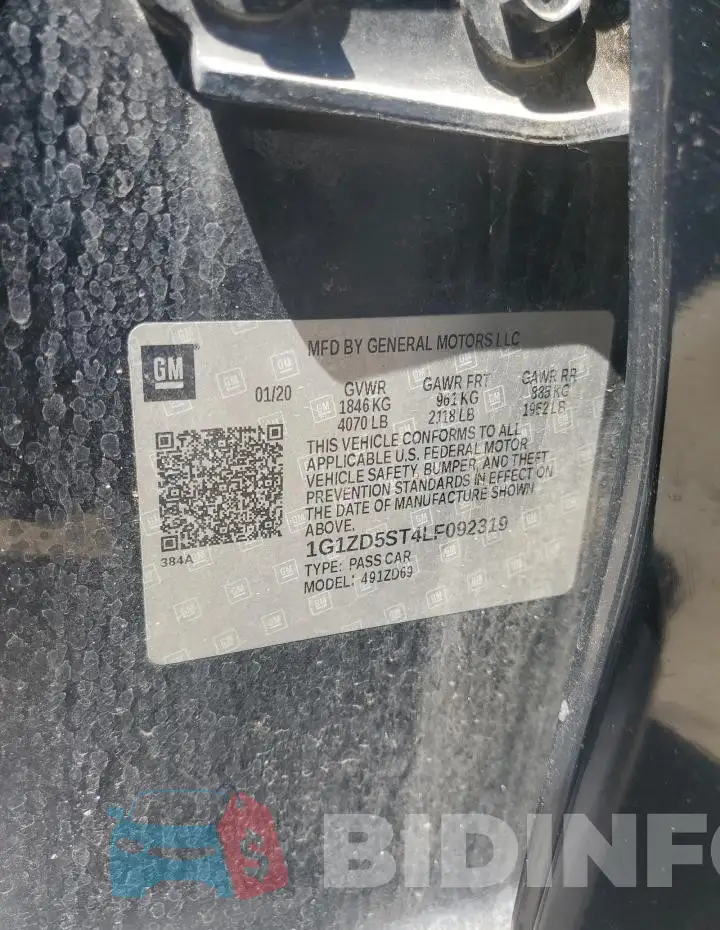 1G1ZD5ST4LF092319 Photo# 12