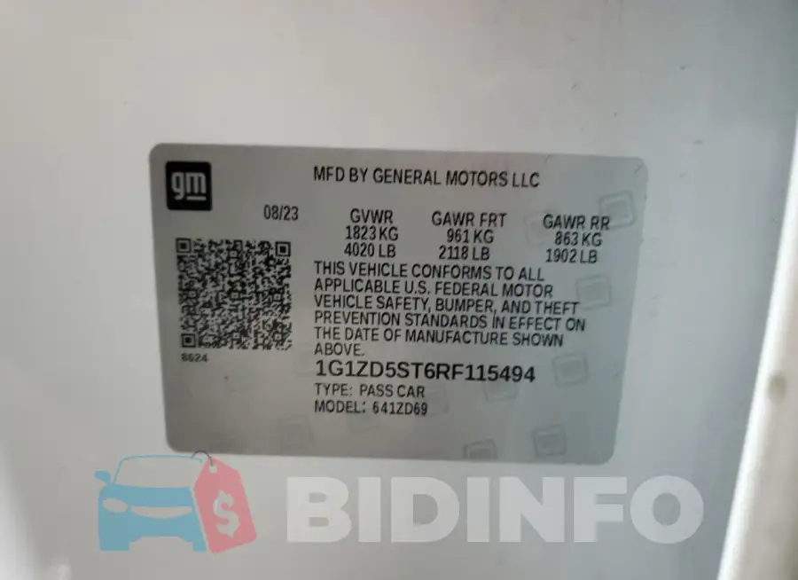 1G1ZD5ST6RF115494 Photo# 13