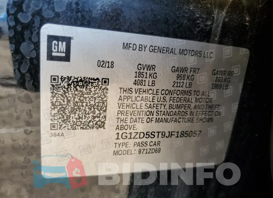 1G1ZD5ST9JF185057 Photo# 12