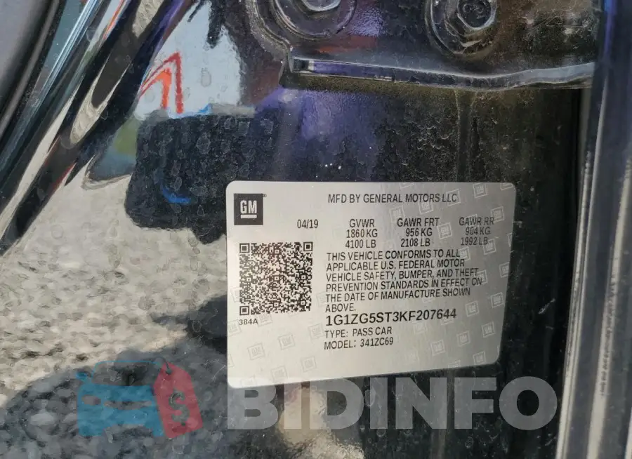 1G1ZG5ST3KF207644 Photo# 13