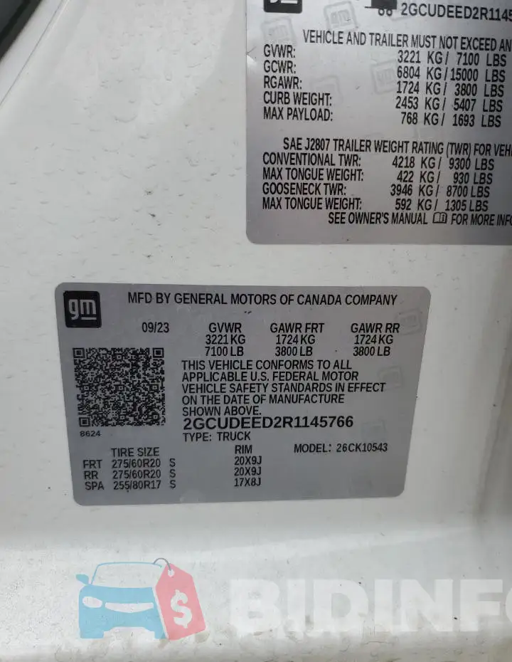 2GCUDEED2R1145766 Photo# 12