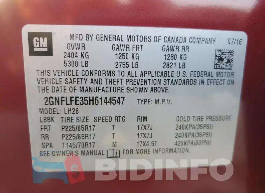 2GNFLFE35H6144547 Photo# 13