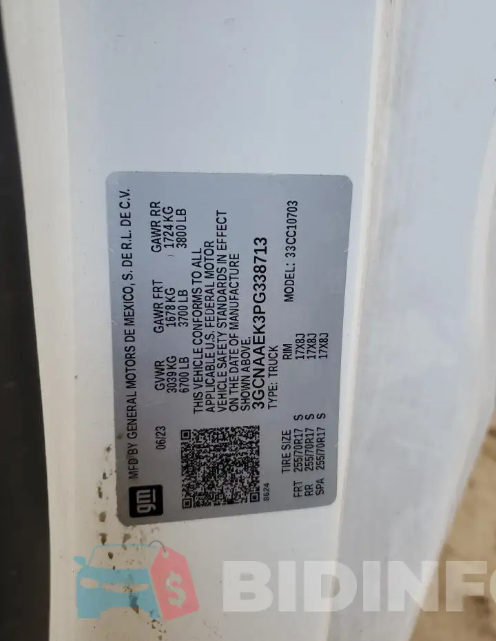 3GCNAAEK3PG338713 Photo# 12