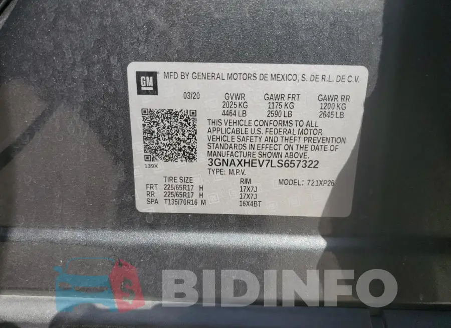 3GNAXHEV7LS657322 Photo# 13