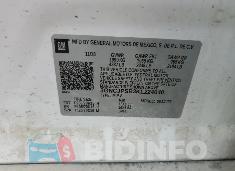 3GNCJPSB3KL224040 Photo# 13