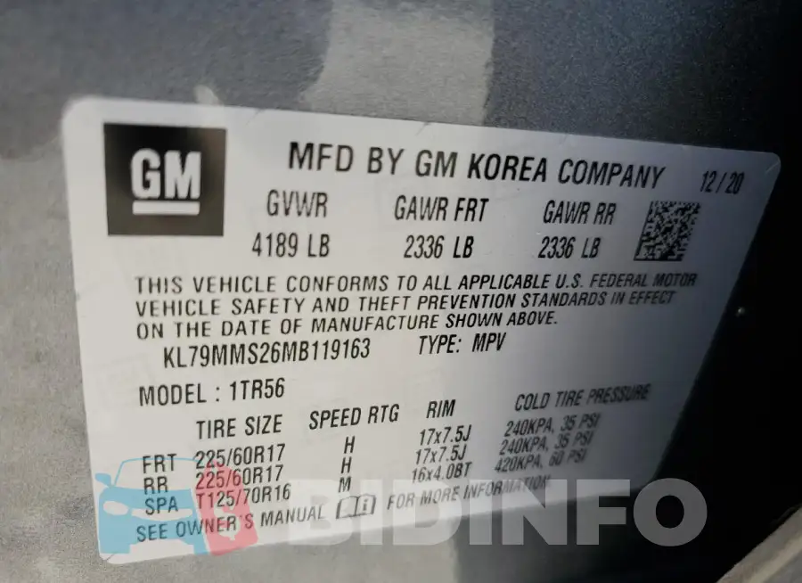 KL79MMS26MB119163 Photo# 13