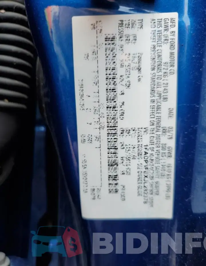 1FADP3FEXJL282378 Photo# 13