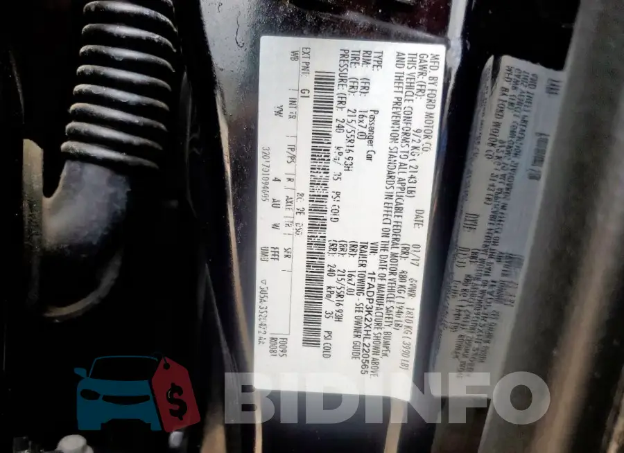 1FADP3K2XHL220565 Photo# 12