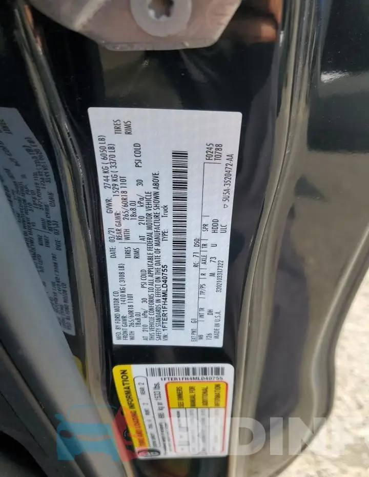 1FTER1FH4MLD40755 Photo# 12