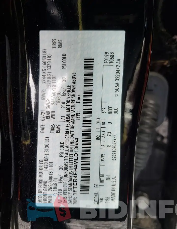 1FTER4FH4MLD13654 Photo# 12