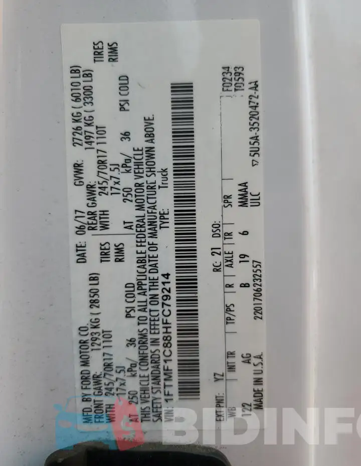 1FTMF1C88HFC79214 Photo# 12
