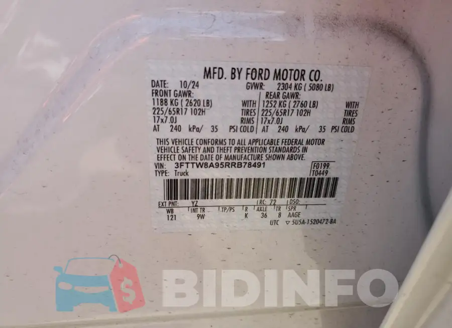 3FTTW8A95RRB78491 Photo# 12