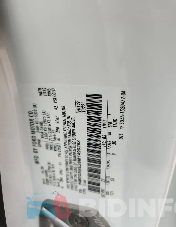 NM0GE9E28M1490263 Photo# 13