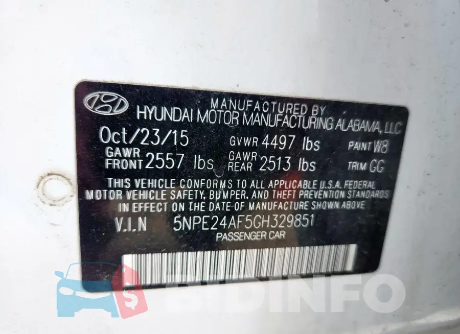 5NPE24AF5GH329851 Photo# 12