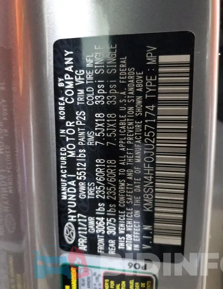 KM8SN4HF0JU257174 Photo# 13