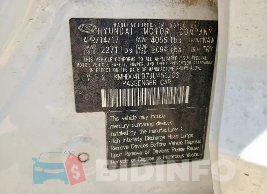 KMHD04LB7JU456203 Photo# 13