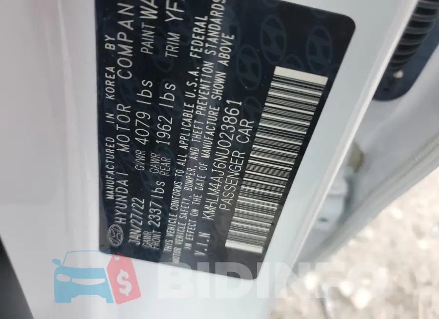 KMHLM4AJ6NU023861 Photo# 12