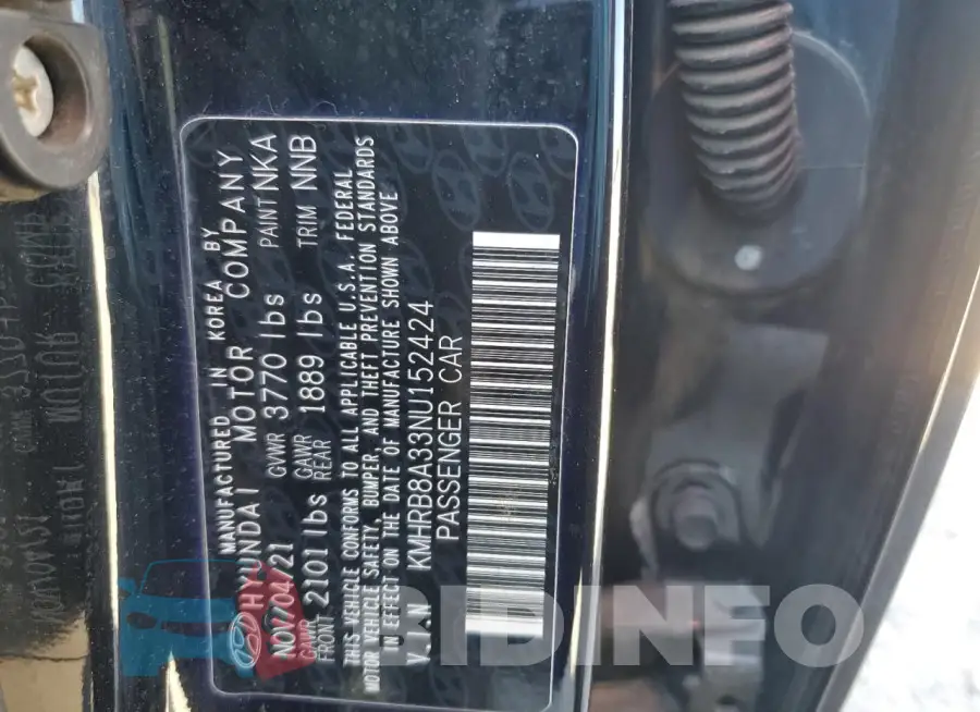 KMHRB8A33NU152424 Photo# 13