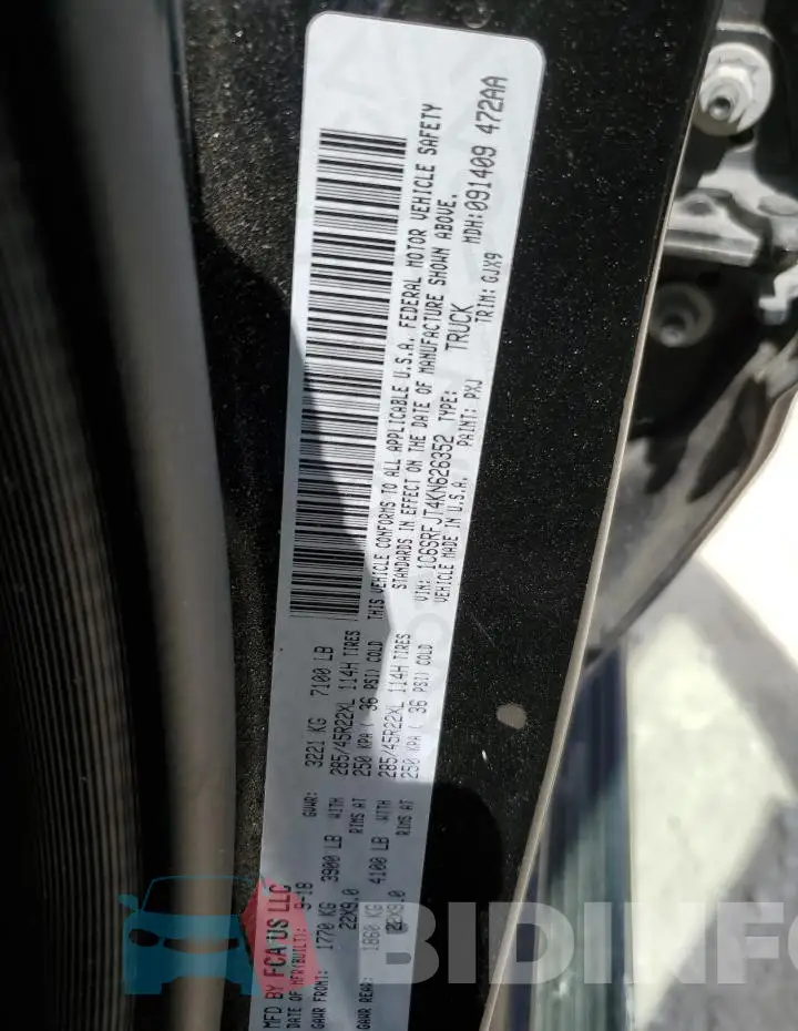 1C6SRFJT4KN626352 Photo# 12