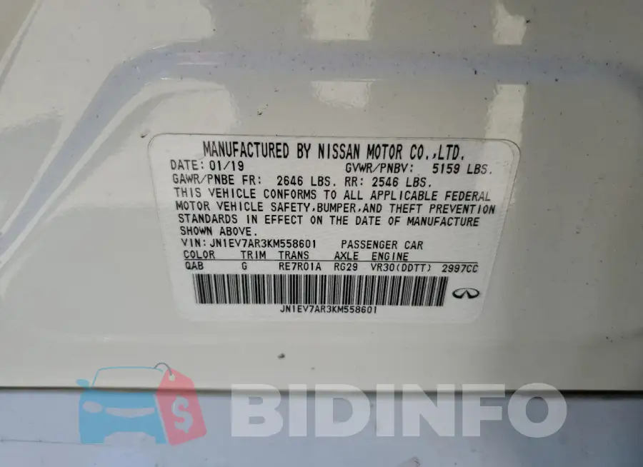JN1EV7AR3KM558601 Photo# 12