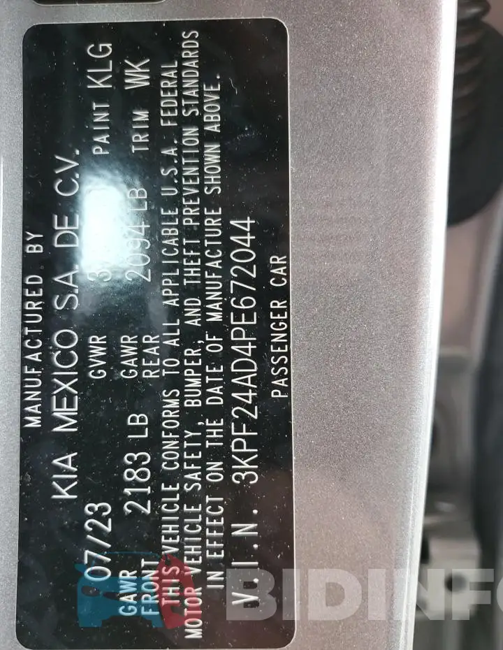 3KPF24AD4PE672044 Photo# 12