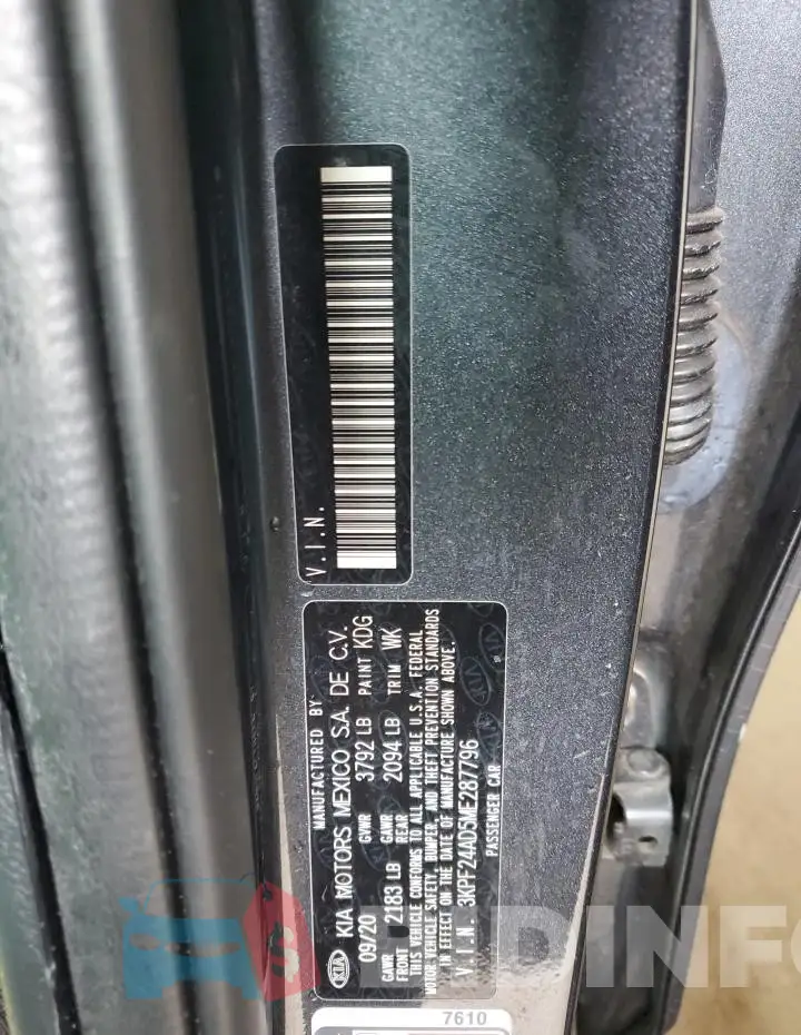 3KPF24AD5ME287796 Photo# 12