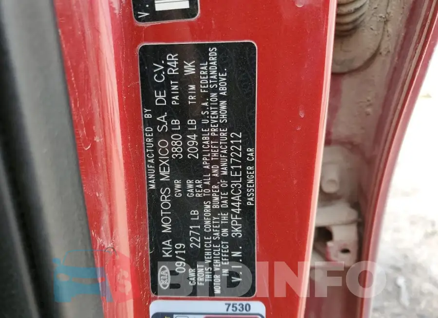 3KPF44AC3LE172212 Photo# 12