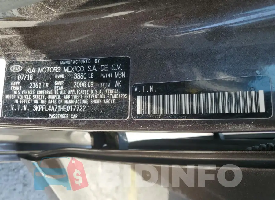 3KPFL4A71HE017722 Photo# 12