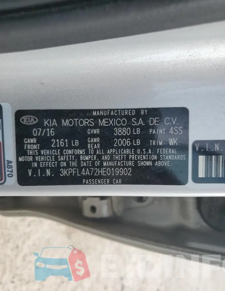 3KPFL4A72HE019902 Photo# 12