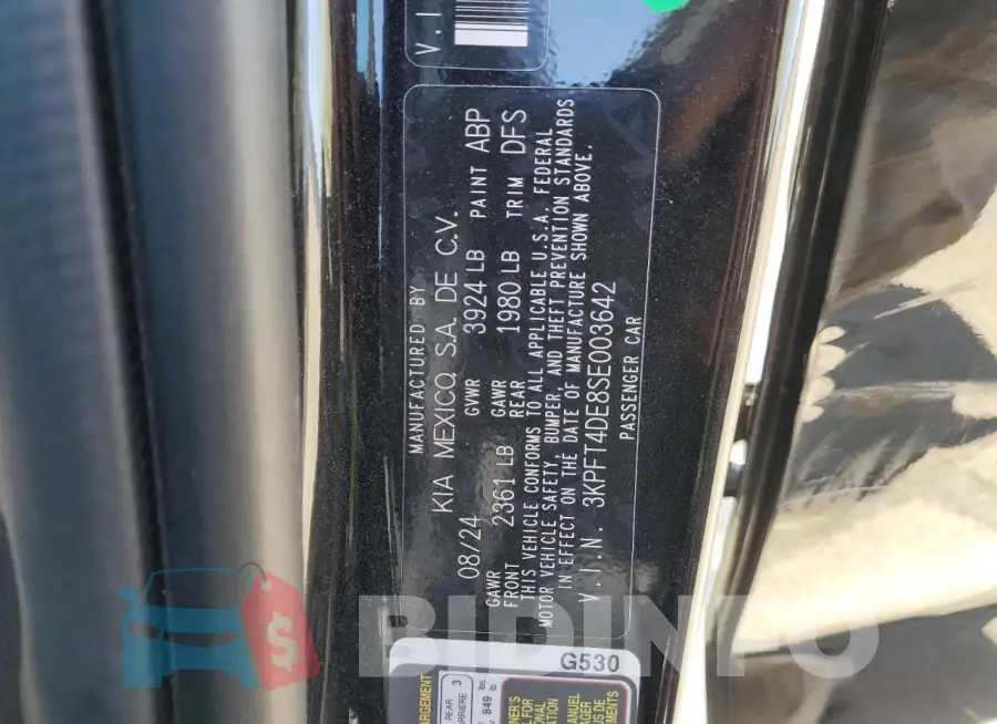 3KPFT4DE8SE003642 Photo# 12
