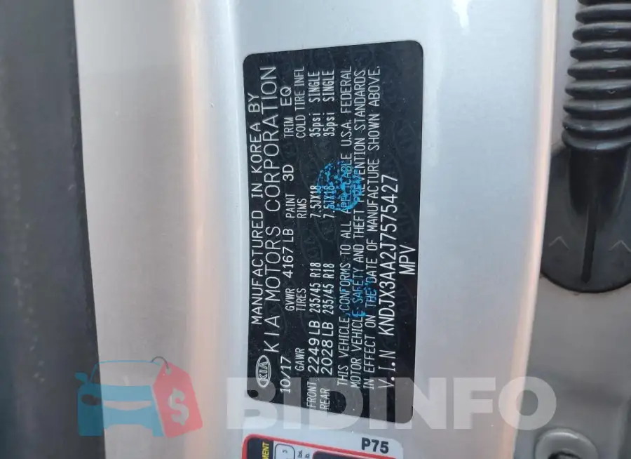 KNDJX3AA2J7575427 Photo# 12
