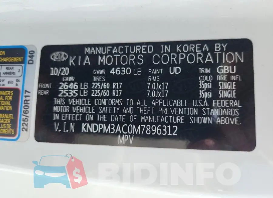 KNDPM3AC0M7896312 Photo# 13