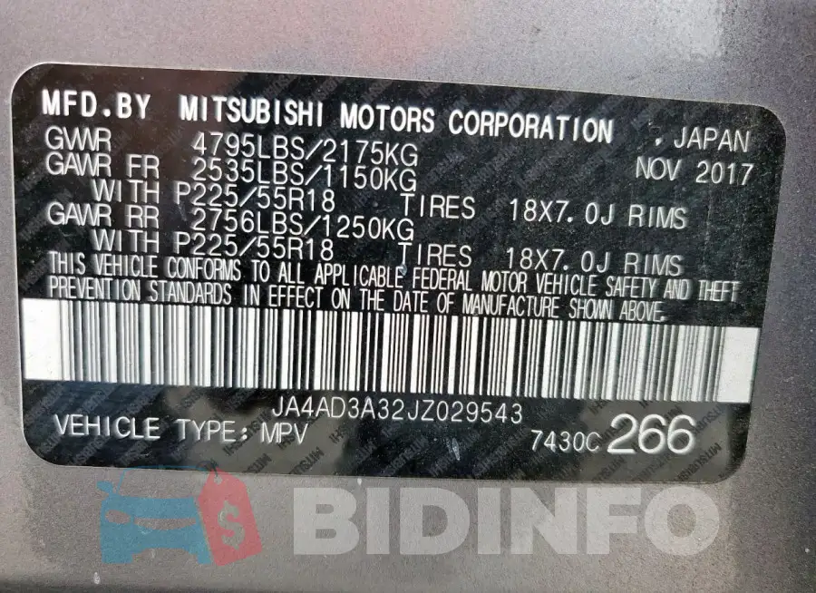 JA4AD3A32JZ029543 Photo# 13