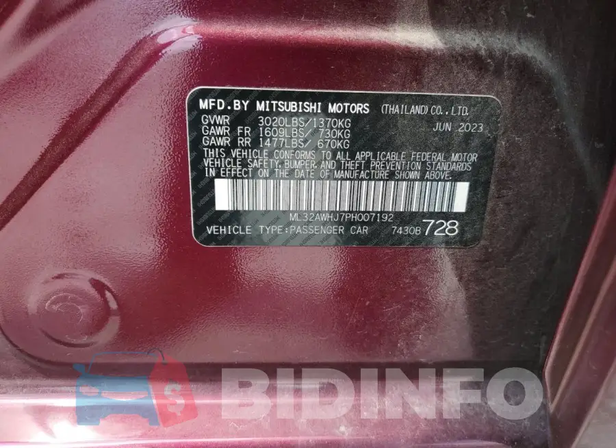ML32AWHJ7PH007192 Photo# 12