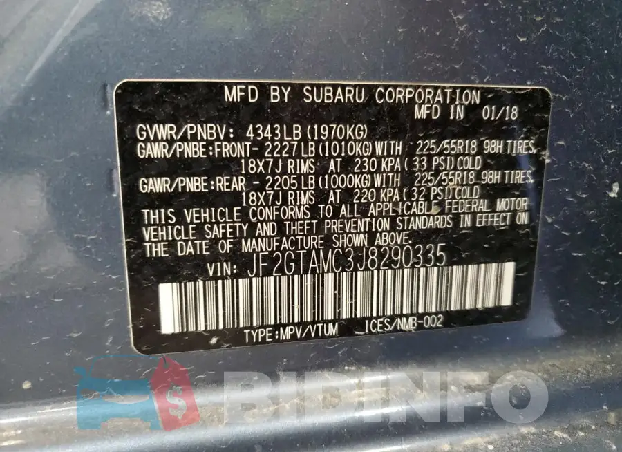JF2GTAMC3J8290335 Photo# 12