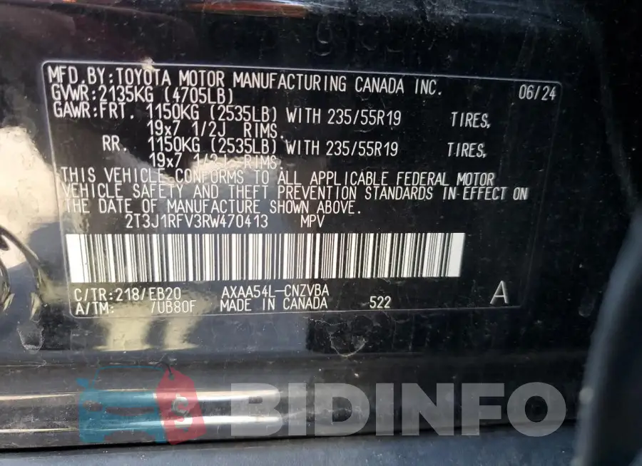 2T3J1RFV3RW470413 Photo# 12